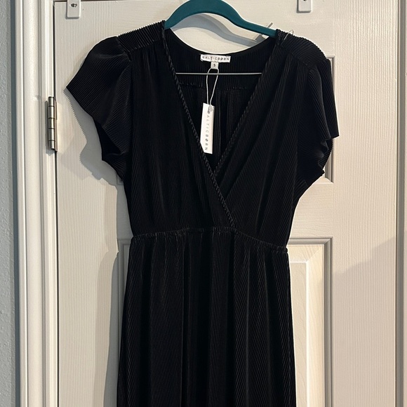 NWT Baltic Born Athena Pleated Maxi Dress Black Women’s S Wedding Formal Casual - Picture 2 of 8